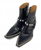 JOHN LAWRENCE SULLIVANジョン ローレンス サリバン）の古着「POINTED TOE BOOTS」｜ブラック