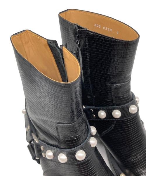 JOHN LAWRENCE SULLIVAN（ジョン ローレンス サリバン）JOHN LAWRENCE SULLIVAN (ジョン ローレンス サリバン) POINTED TOE BOOTS ブラック サイズ:9の古着・服飾アイテム