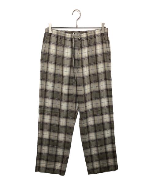 AURALEE（オーラリー）AURALEE (オーラリー) SUPER LIGHT WOOL CHECK EASY SLACKS ベージュ サイズ:4の古着・服飾アイテム