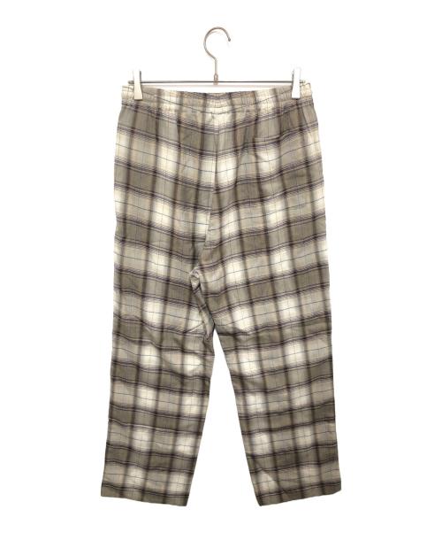 AURALEE（オーラリー）AURALEE (オーラリー) SUPER LIGHT WOOL CHECK EASY SLACKS ベージュ サイズ:4の古着・服飾アイテム