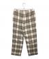 AURALEE (オーラリー) SUPER LIGHT WOOL CHECK EASY SLACKS ベージュ サイズ:4：14000円