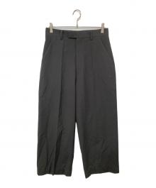 beautiful people（ビューティフルピープル）の古着「light wool gabardine uniform wide pants」｜グレー