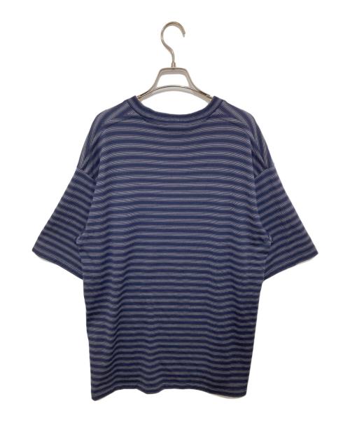HEUGN（ユーゲン）HEUGN (ユーゲン) Carl ウールボーダーS/Sカットソー ネイビー サイズ:2の古着・服飾アイテム