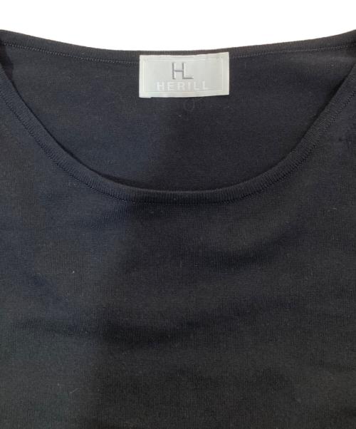 HERILL（ヘリル）HERILL (ヘリル) Suvincotton Highgauge-T ブラック サイズ:3の古着・服飾アイテム