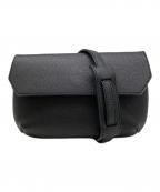 GANZOガンゾ）の古着「フレンチカーフ ミニショルダーバッグ」｜ブラック