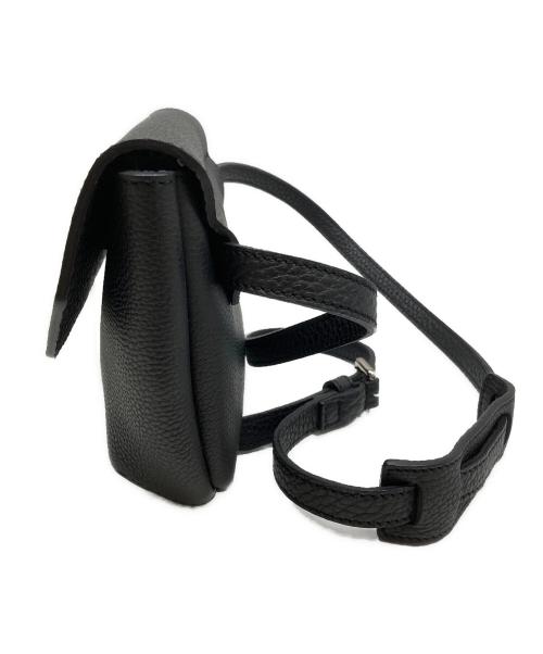 GANZO（ガンゾ）GANZO (ガンゾ) フレンチカーフ ミニショルダーバッグ ブラックの古着・服飾アイテム