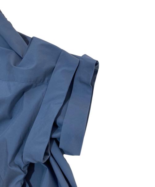 Traditional Weatherwear（トラディショナルウェザーウェア）Traditional Weatherwear (トラディショナルウェザーウェア) GATHERED CAFTAN S/S OP スカイブルー サイズ:Sの古着・服飾アイテム