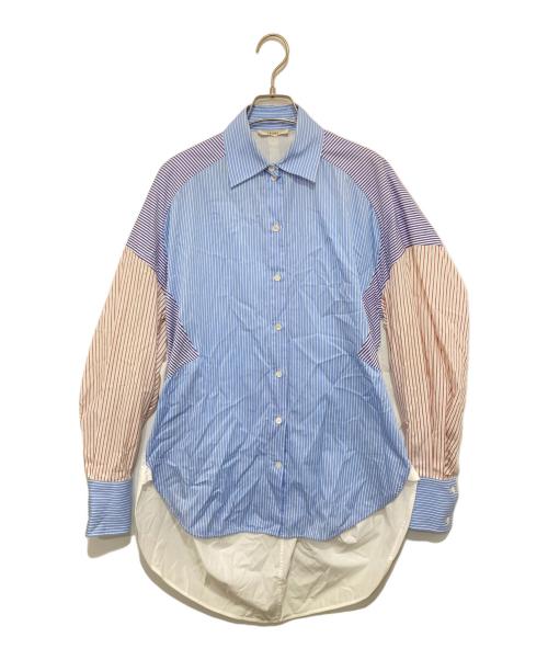 CELINE（セリーヌ）CELINE (セリーヌ) ストライプ長袖シャツ ブルー サイズ:34の古着・服飾アイテム