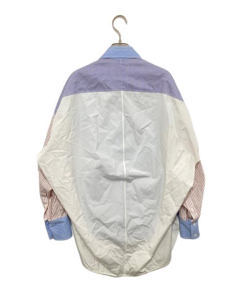 CELINE（セリーヌ）CELINE (セリーヌ) ストライプ長袖シャツ ブルー サイズ:34の古着・服飾アイテム