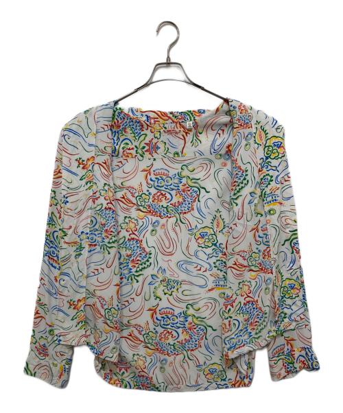 Sun Surf（サンサーフ）Sun Surf (サンサーフ) 総柄シャツ ホワイト サイズ:Lの古着・服飾アイテム