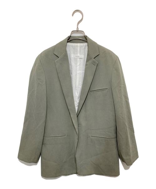 seya.（セヤ）seya. (セヤ) シルクテーラードジャケット グリーン サイズ:XSの古着・服飾アイテム