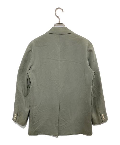 seya.（セヤ）seya. (セヤ) シルクテーラードジャケット グリーン サイズ:XSの古着・服飾アイテム
