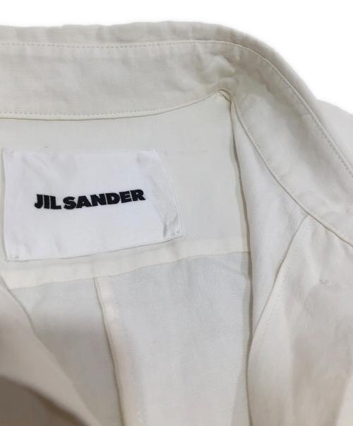 JIL SANDER（ジルサンダー）JIL SANDER (ジルサンダー) リネンシャツジャケット ホワイト サイズ:34の古着・服飾アイテム
