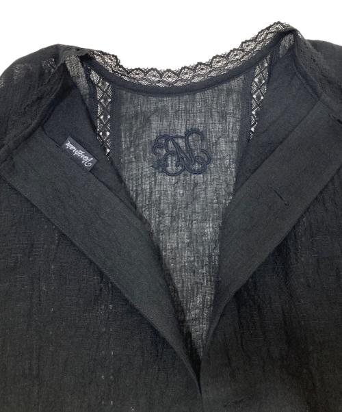 verybrain（ベリーブレイン）Verybrain (ベリーブレイン) レースブラウス ブラック サイズ:Mの古着・服飾アイテム