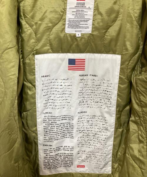 SUPREME（シュプリーム）Supreme (シュプリーム) フィッシュテールパーカー/モッズコート オリーブ サイズ:Sの古着・服飾アイテム