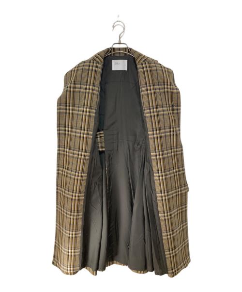 TOGA ARCHIVES（トーガアーカイブス）TOGA ARCHIVES (トーガアーカイブス) チェックコート　TA72-FA111 ブラウン サイズ:36の古着・服飾アイテム
