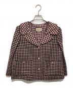 GUCCIグッチ）の古着「ハンドトゥースジャケット 674323 ZAHXM」｜ピンク