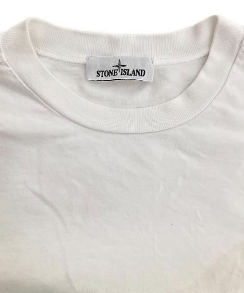 STONE ISLAND（ストーンアイランド）STONE ISLAND (ストーンアイランド) クルーネックカットソー ホワイト サイズ:XLの古着・服飾アイテム