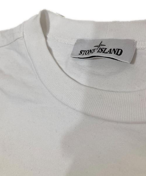 STONE ISLAND（ストーンアイランド）STONE ISLAND (ストーンアイランド) クルーネックカットソー ホワイト サイズ:XLの古着・服飾アイテム
