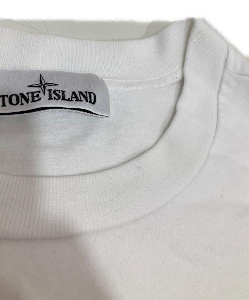 STONE ISLAND（ストーンアイランド）STONE ISLAND (ストーンアイランド) クルーネックカットソー ホワイト サイズ:XLの古着・服飾アイテム
