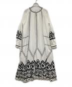 Whim Gazetteウィムガゼット）の古着「エンブロイダリーワンピース」｜ホワイト