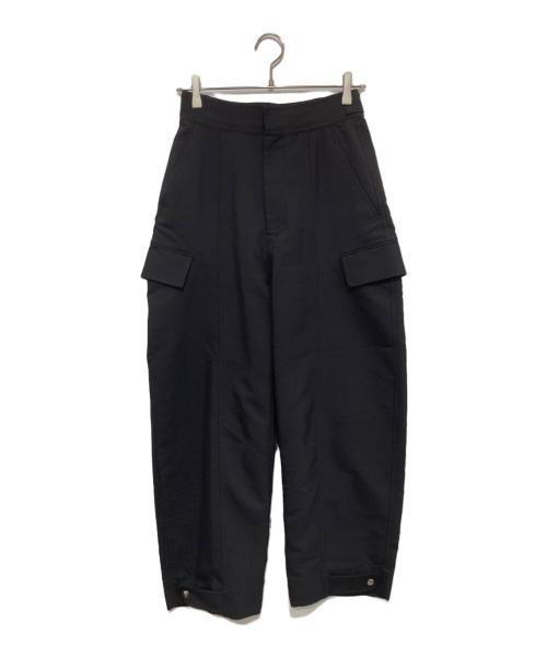 CINOH（チノ）CINOH (チノ) DOUBLE CLOTH WORK PANTS ブラック サイズ:36の古着・服飾アイテム