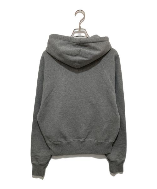 AMI Alexandre Mattiussi（アミアレクサンドルマテュッシ）AMI Alexandre Mattiussi (アミアレクサンドルマテュッシ) ハートロゴパーカー　FOODIE　USW202.747 グレー サイズ:Sの古着・服飾アイテム