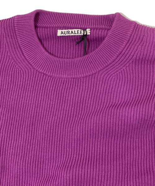 AURALEE（オーラリー）AURALEE (オーラリー) SUPER HARD TWIST RIB パープル サイズ:4の古着・服飾アイテム