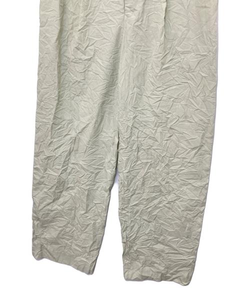 AURALEE（オーラリー）AURALEE (オーラリー) WRINKLED WASHED FINX TWILL PANTS グリーン サイズ:2の古着・服飾アイテム