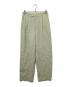 AURALEE（オーラリー）の古着「WRINKLED WASHED FINX TWILL PANTS」｜グリーン