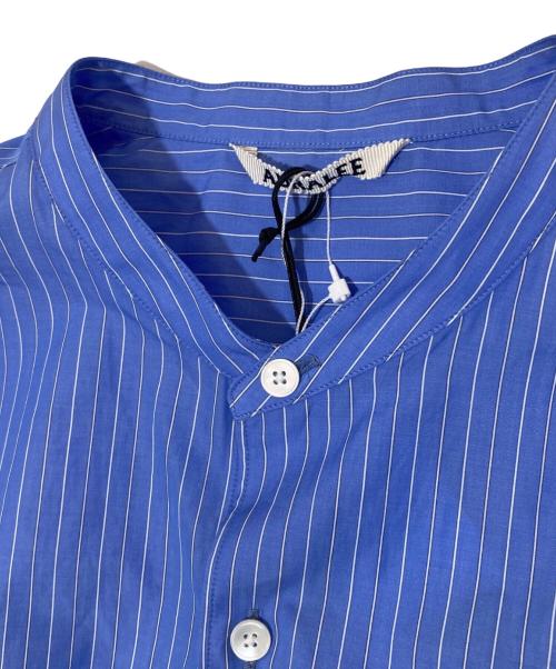 AURALEE（オーラリー）AURALEE (オーラリー) SUVIN HIGH COUNT CLOTH STRIPE ブルー サイズ:3の古着・服飾アイテム
