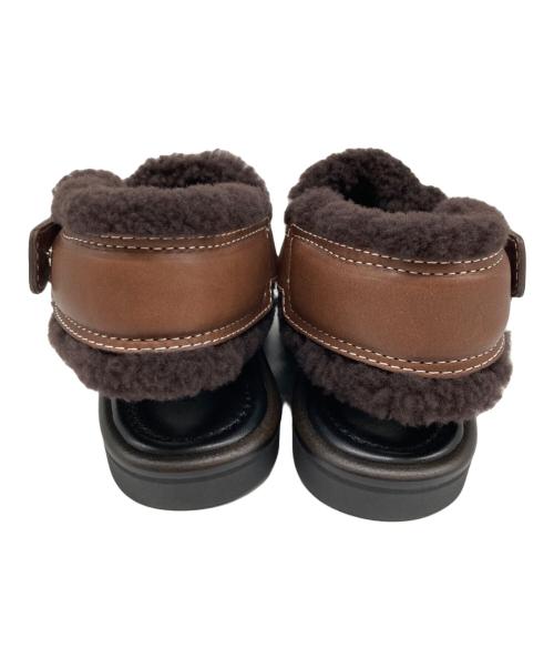 AURALEE（オーラリー）AURALEE (オーラリー) foot the coacher (フットザコーチャー) MOUTON SANDALS MADE BY FOOT THE COACHER ブラウン サイズ:25㎝の古着・服飾アイテム
