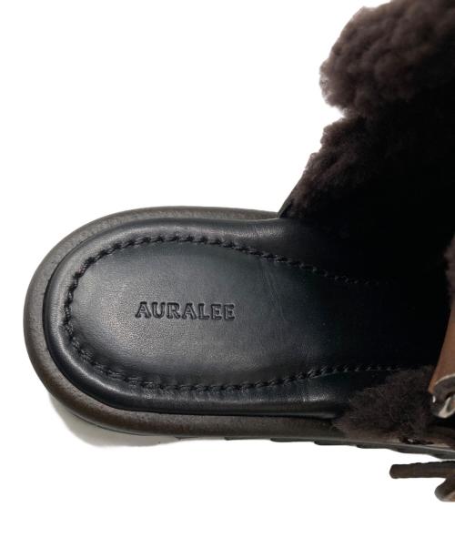 AURALEE（オーラリー）AURALEE (オーラリー) foot the coacher (フットザコーチャー) MOUTON SANDALS MADE BY FOOT THE COACHER ブラウン サイズ:25㎝の古着・服飾アイテム