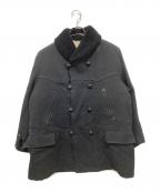 COMOLIコモリ）の古着「20AW CANADIAN COAT（カナディアンコート）/ ショールカラーハーフコート　S03-04005」｜ブラック