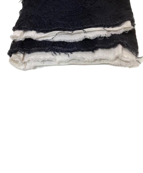 s'yte（サイト）s'yte (サイト) PAISLEY PATTERN JACQUARD CUT-OUT DESIGN TASSEL STRING 2-TUCK PANTS ブラック サイズ:3の古着・服飾アイテム