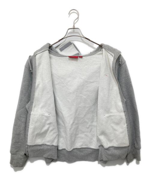 SUPREME（シュプリーム）SUPREME (シュプリーム) Supreme Small Box Facemask Zip Up Hooded Sweatshirt グレー サイズ:Sの古着・服飾アイテム