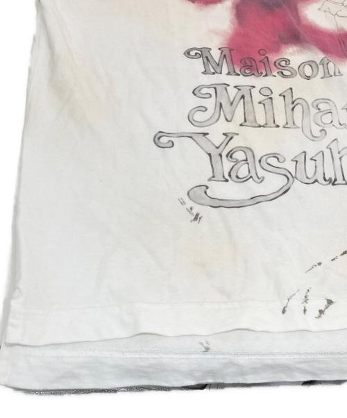 Maison MIHARA YASUHIRO（メゾン ミハラ ヤスヒロ）Maison MIHARA YASUHIRO (メゾン ミハラ ヤスヒロ) Distressed Graffiti Tee ホワイト サイズ:44の古着・服飾アイテム