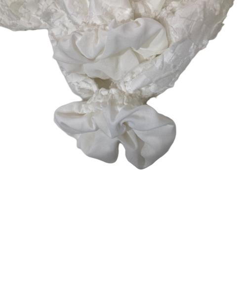 NOLLEY'S sophi（ノーリーズソフィー）NOLLEY'S sophi (ノーリーズソフィー) カットジャガードライトブルゾン ホワイト サイズ:38の古着・服飾アイテム