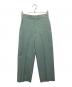 Drawer（ドゥロワー）の古着「ナナコ織 ストレートパンツ」｜グリーン