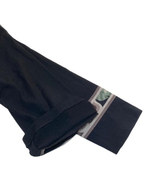 LEONARD FASHION（レオナールファッション）LEONARD FASHION (レオナールファッション) 花柄ウールワンピース ブラック サイズ:Lの古着・服飾アイテム