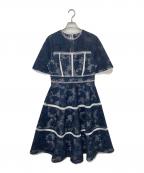 ted bakerテッドベーカー）の古着「レースワンピース」｜ネイビー