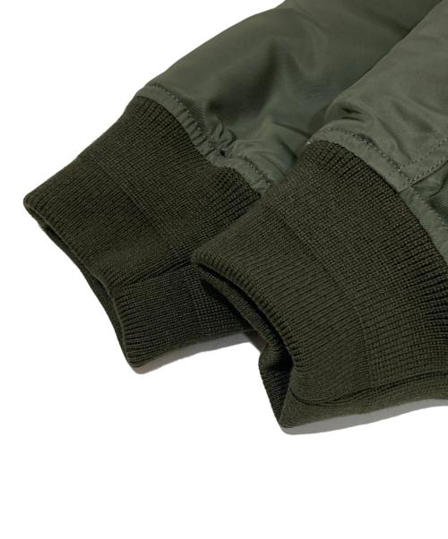 ENFOLD（エンフォルド）ENFOLD (エンフォルド) ナイロンツイル ミックスファブリックコート　300DA230-0730 グリーン サイズ:SIZE 36の古着・服飾アイテム