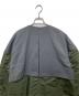 中古・古着 ENFOLD (エンフォルド) ナイロンツイル ミックスファブリックコート　300DA230-0730 グリーン サイズ:SIZE 36：19000円
