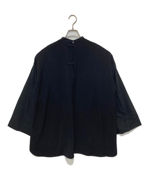 ENFOLD（エンフォルド）ENFOLD (エンフォルド) PEツイルSHスリーブプルオーバー ブラック サイズ:38の古着・服飾アイテム