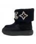 LOUIS VUITTON (ルイ ヴィトン) SNOWDROP FLAT ANKLE BOOT スノードロップライン アンクルブーツ LVロゴ ムートンブーツ TC0251 ブラック サイズ:SIZE 371/2：75000円