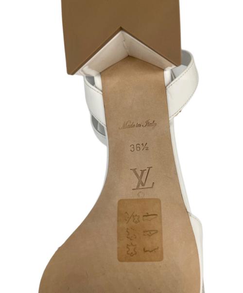 LOUIS VUITTON（ルイ ヴィトン）LOUIS VUITTON (ルイ ヴィトン) シェイクラインサンダル ホワイト サイズ:36 1/2の古着・服飾アイテム