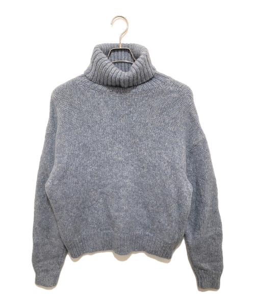 CELINE（セリーヌ）CELINE (セリーヌ) トリオンフアルパカ混 タートルネックセーター 2A89S234P ブルー サイズ:Sの古着・服飾アイテム