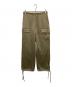 mikomori（ミコモリ）の古着「サテンカーゴパンツ」｜オリーブ