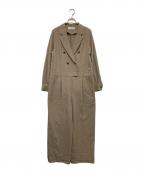 THE PAUSE(ザポーズ)ザポーズ）の古着「テーラーカラージャンプスーツ」｜ブラウン