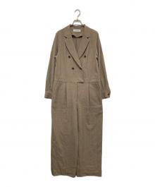 THE PAUSE(ザポーズ)（ザポーズ）の古着「テーラーカラージャンプスーツ」｜ブラウン